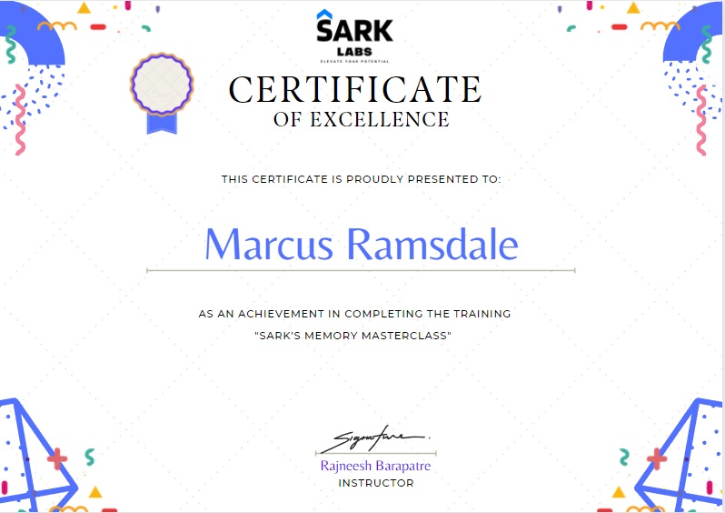 Certificate - sarklabs