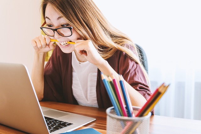 woman and laptop