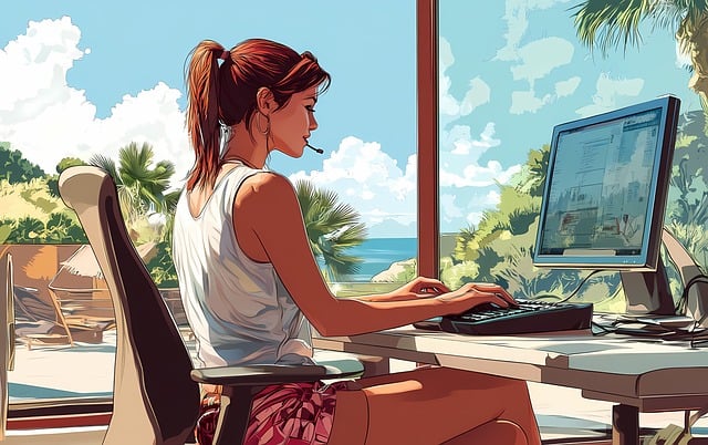 woman using PC Productivity